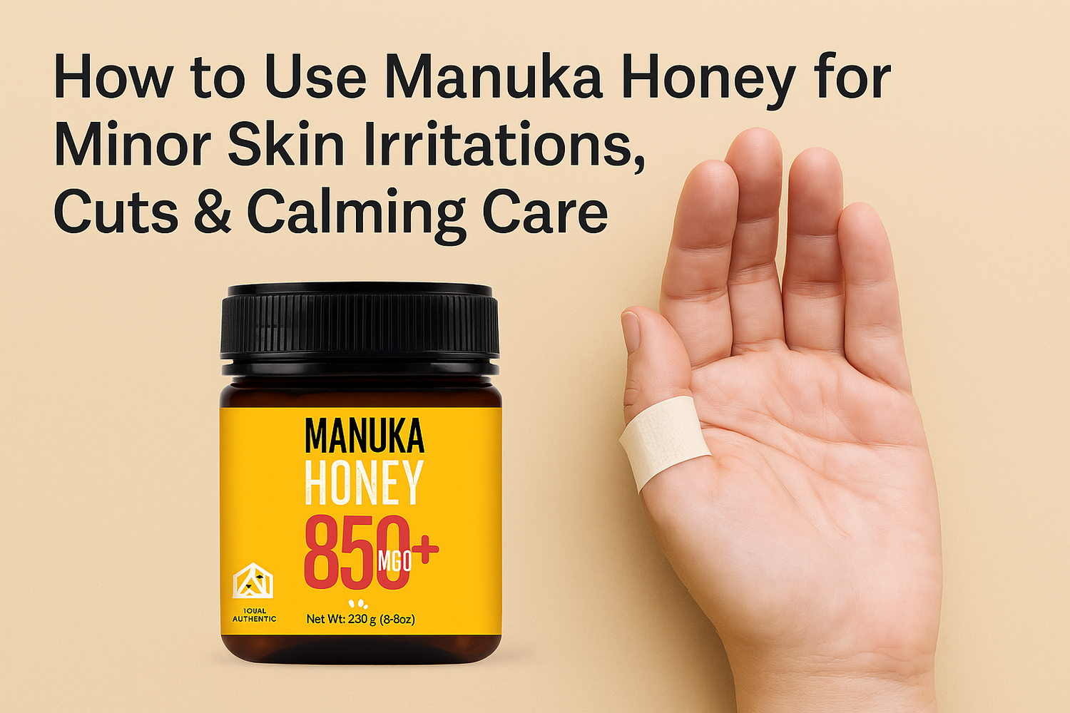 How to Use Manuka Honey for Minor Skin Irritations, Cuts & Calming Care